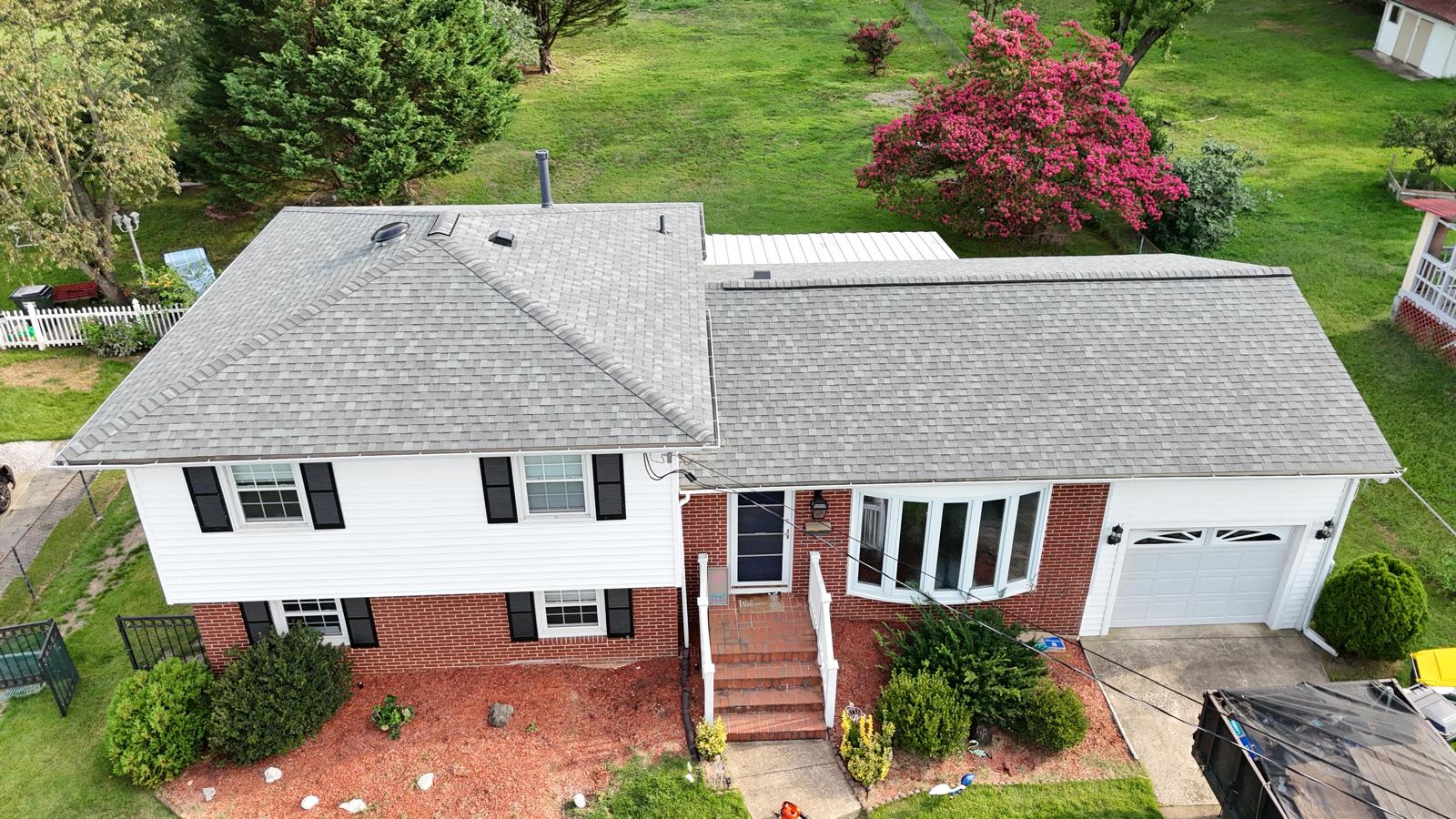 Satisfied roofing customer